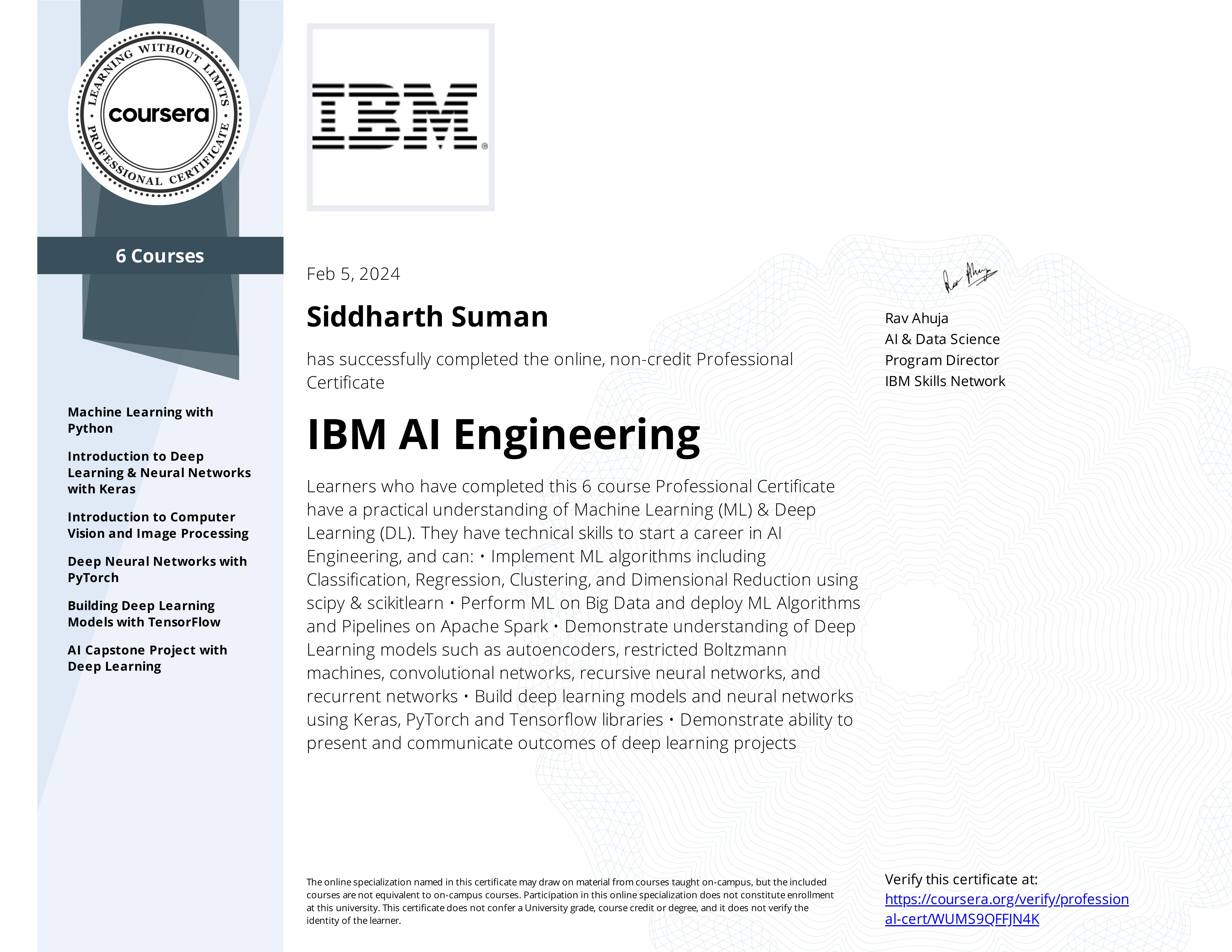 IBM AI Engineering