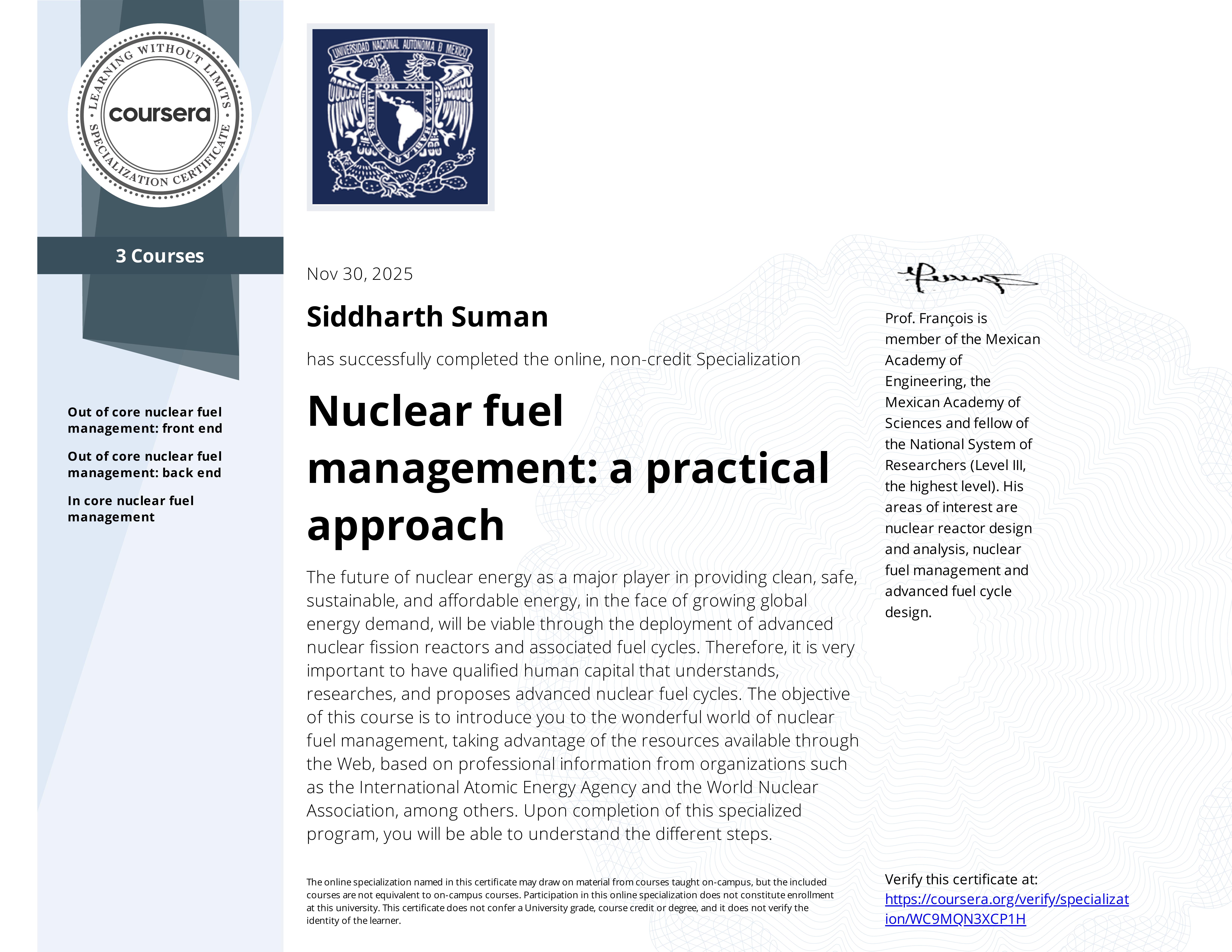 Nuclear Fuel Management