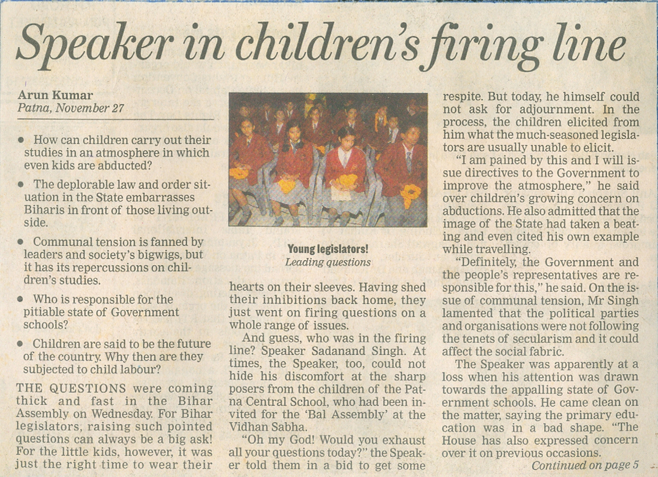 Times of India coverage